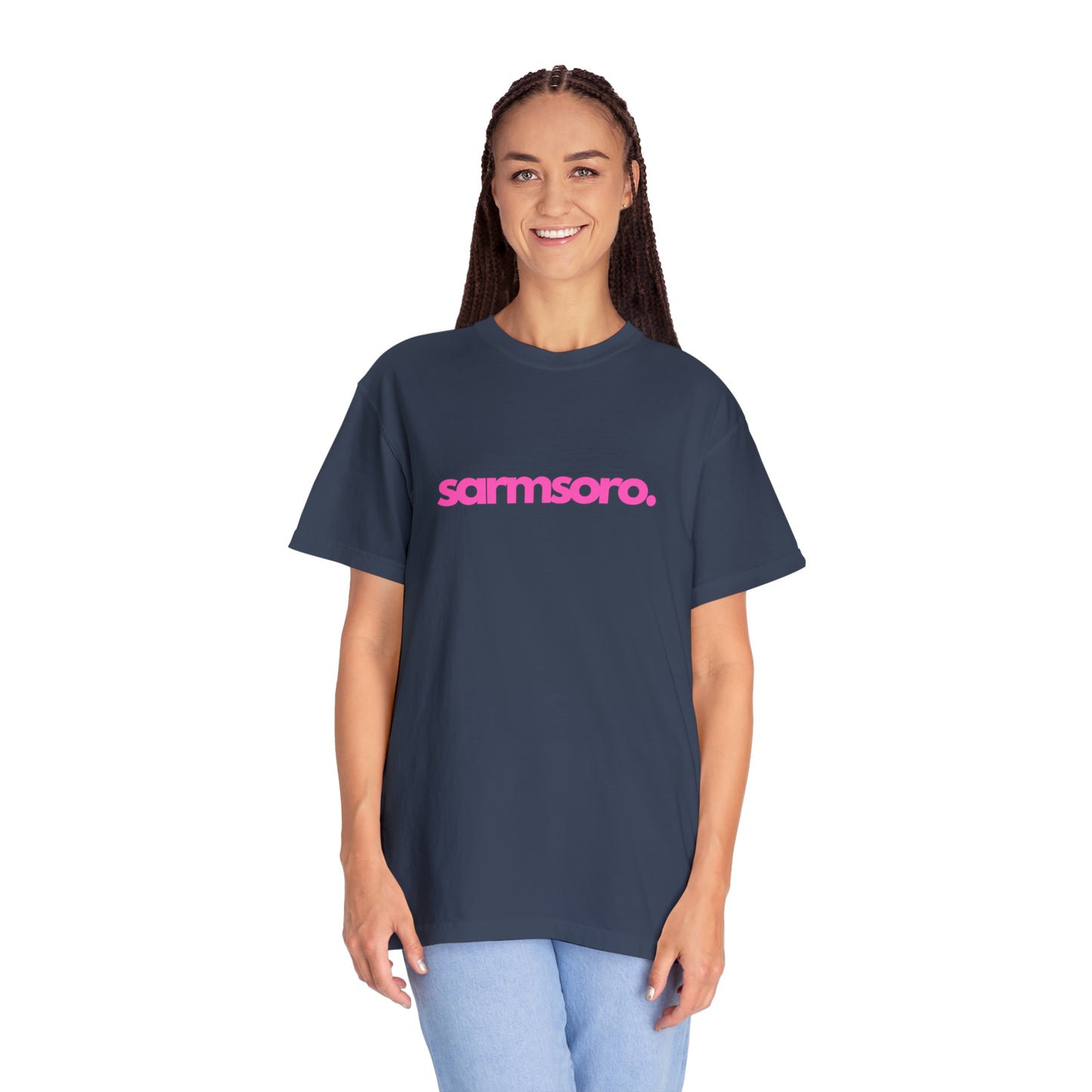 Sarmsoro Full Pink T-shirt Back Logo