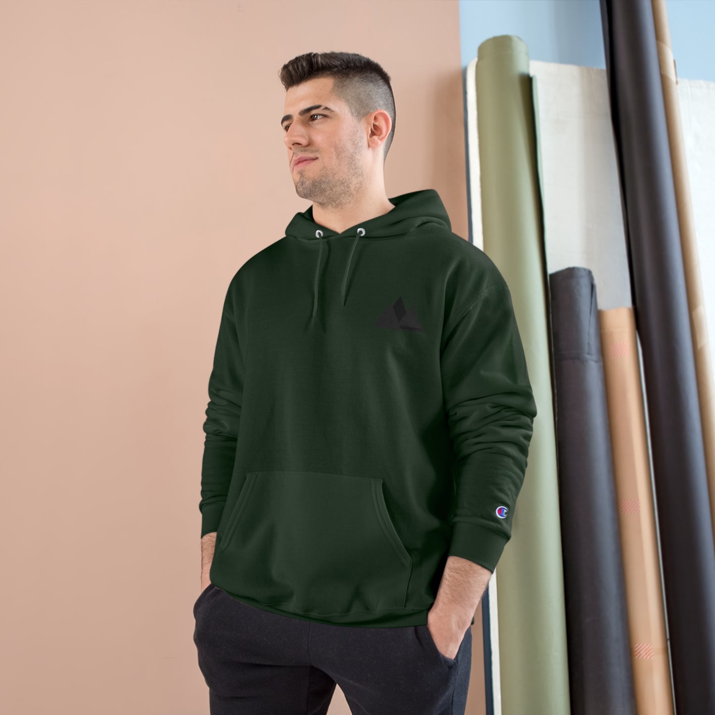 Sarmsoro Champion Hoodie Back Logo