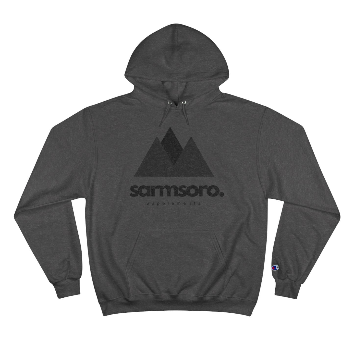 Sarmsoro. Champion Hoodie Front Logo