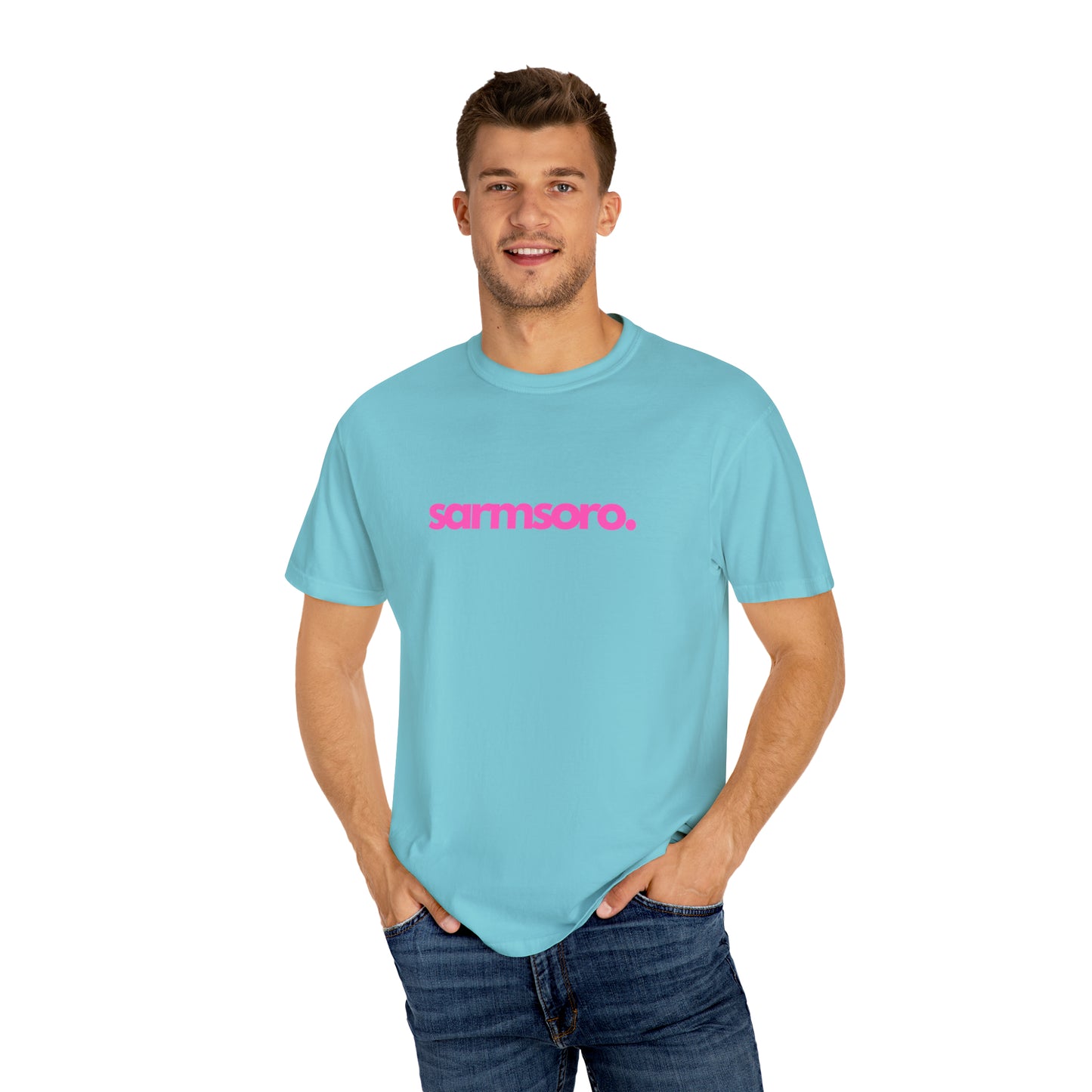 Sarmsoro Full Pink T-shirt Back Logo