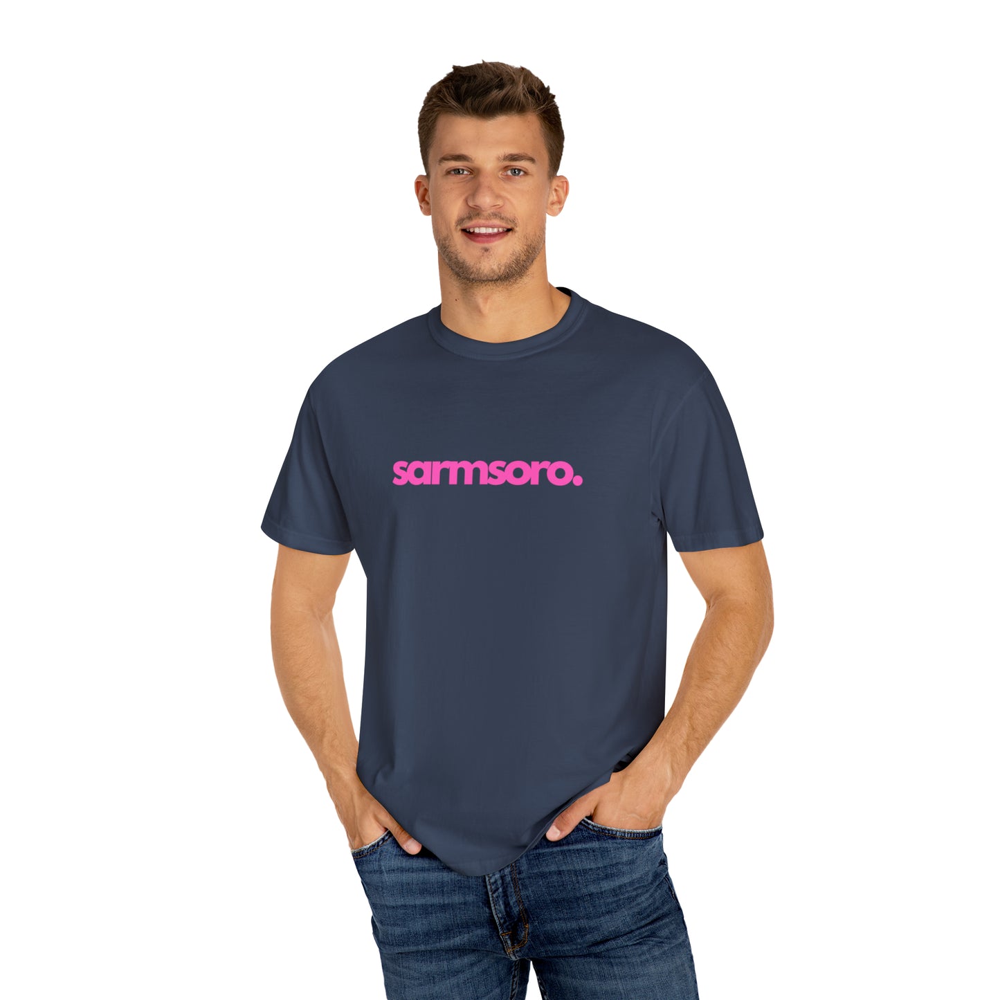 Sarmsoro Full Pink T-shirt Back Logo