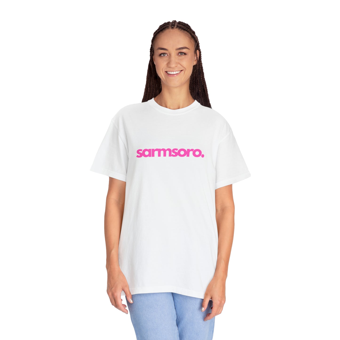 Sarmsoro Full Pink T-shirt Back Logo