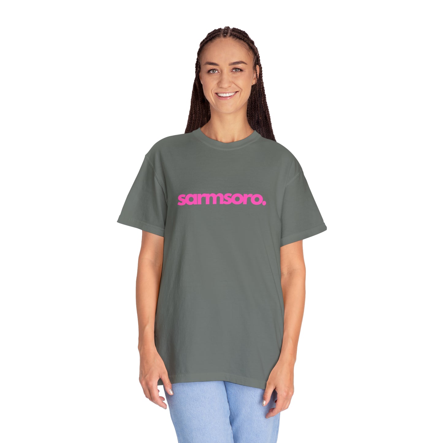 Sarmsoro Full Pink T-shirt Back Logo