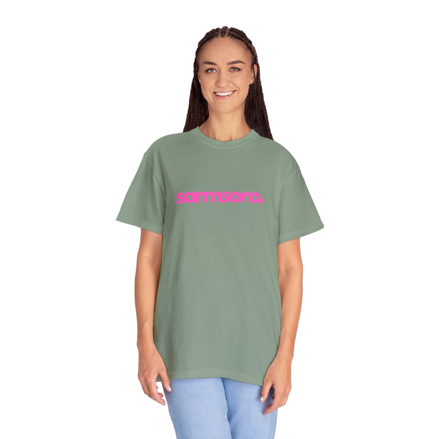 Sarmsoro Full Pink T-shirt Back Logo