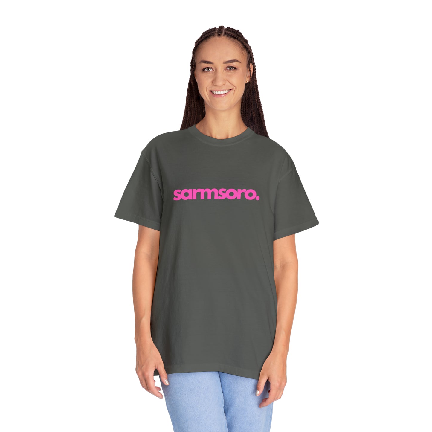 Sarmsoro Full Pink T-shirt Back Logo