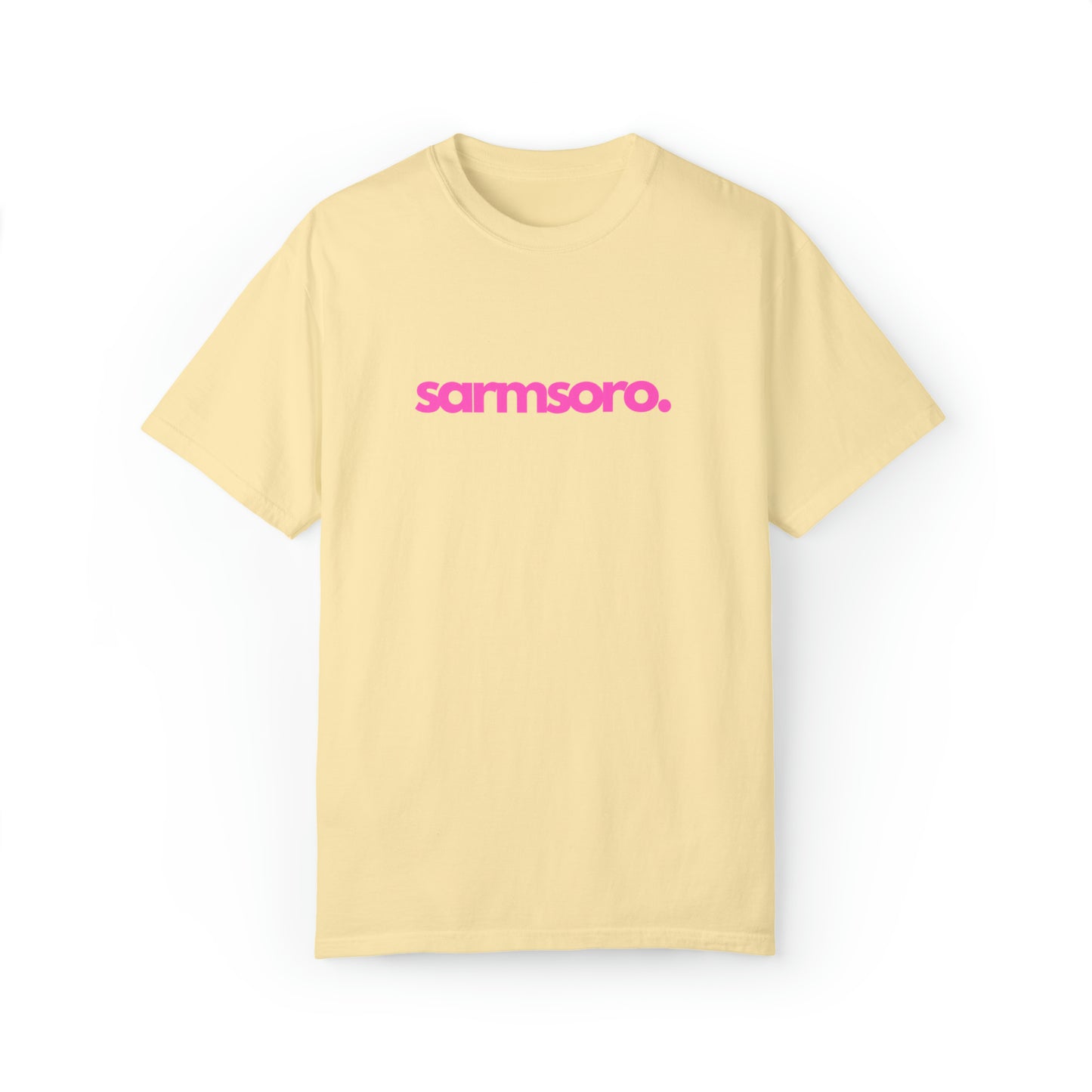 Sarmsoro Full Pink T-shirt Back Logo