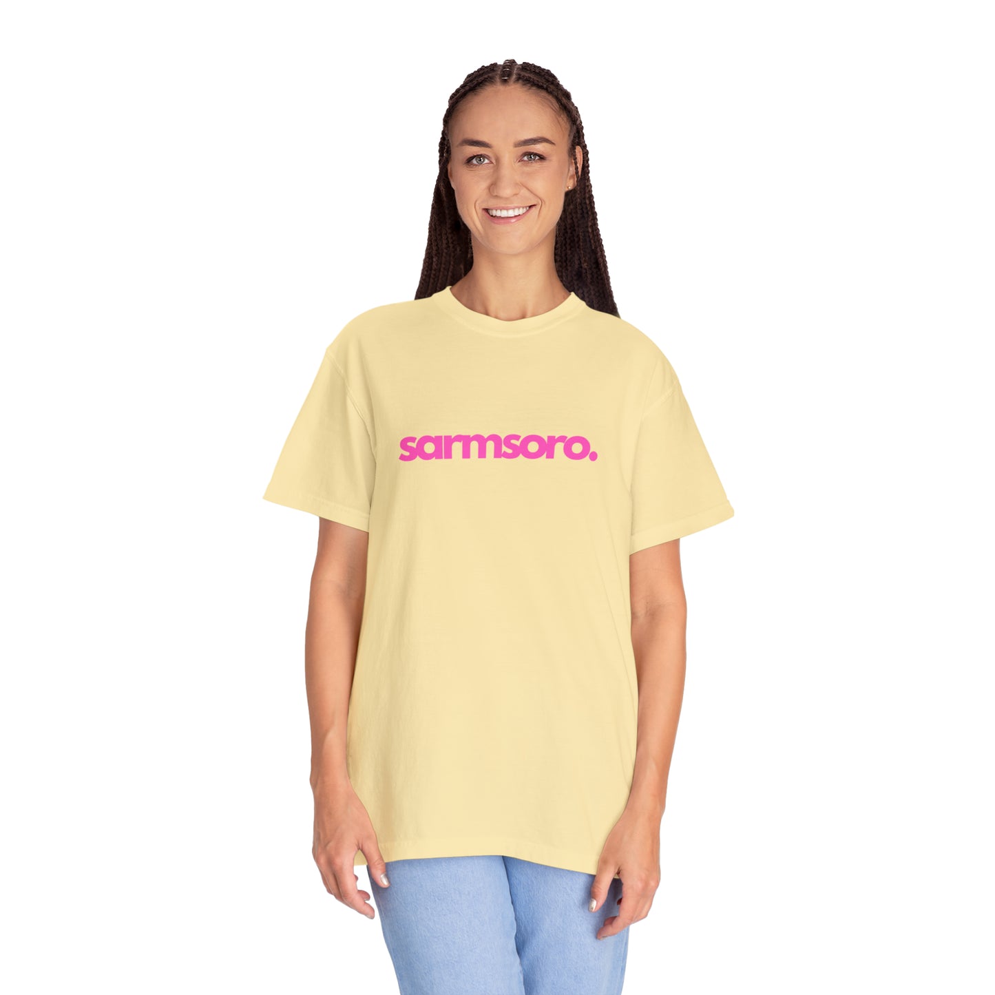 Sarmsoro Full Pink T-shirt Back Logo