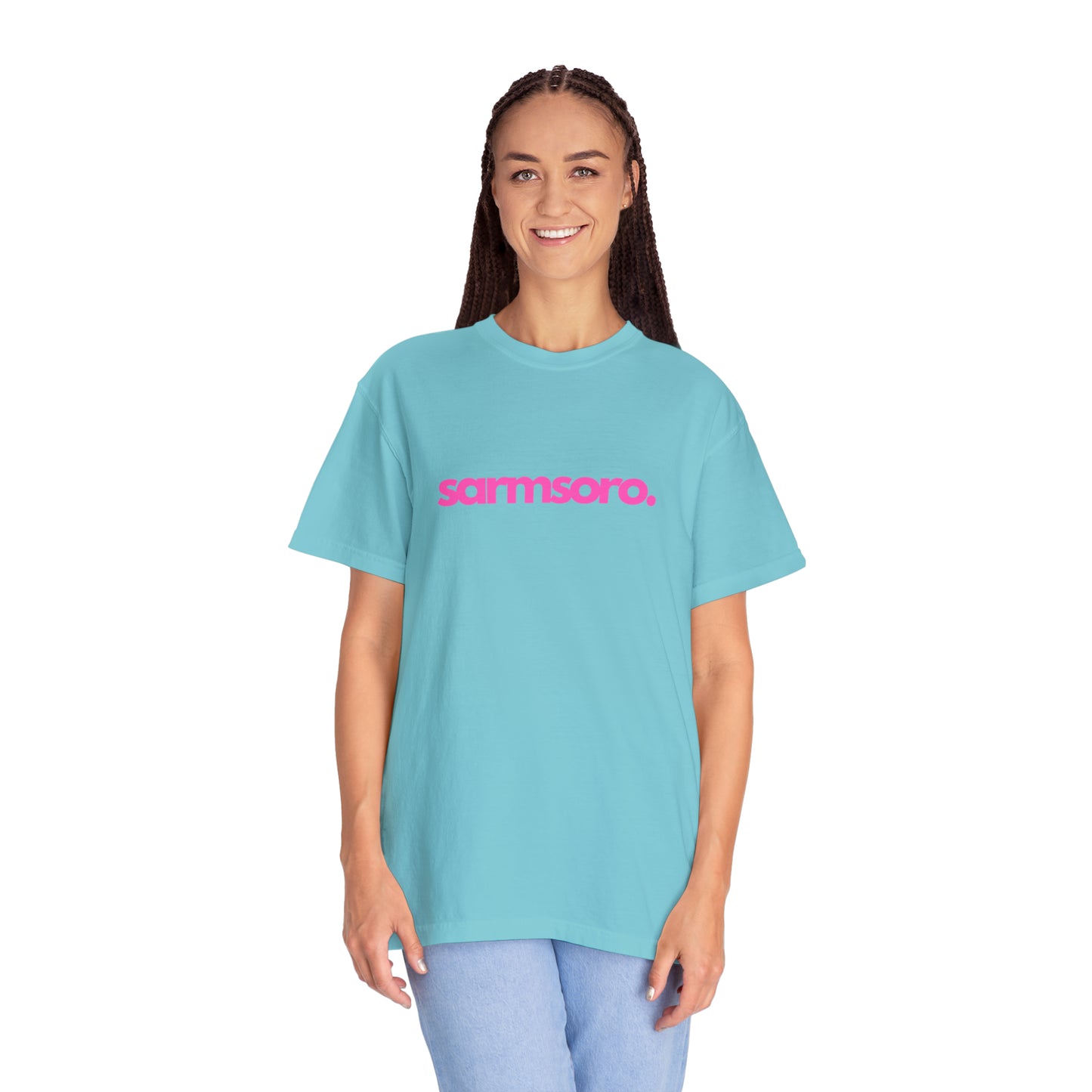 Sarmsoro Full Pink T-shirt Back Logo