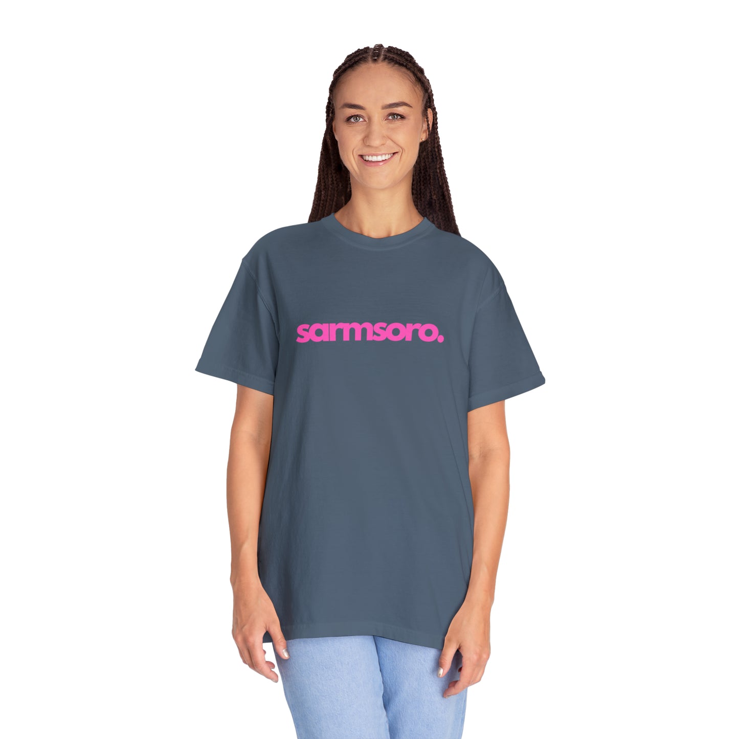 Sarmsoro Full Pink T-shirt Back Logo