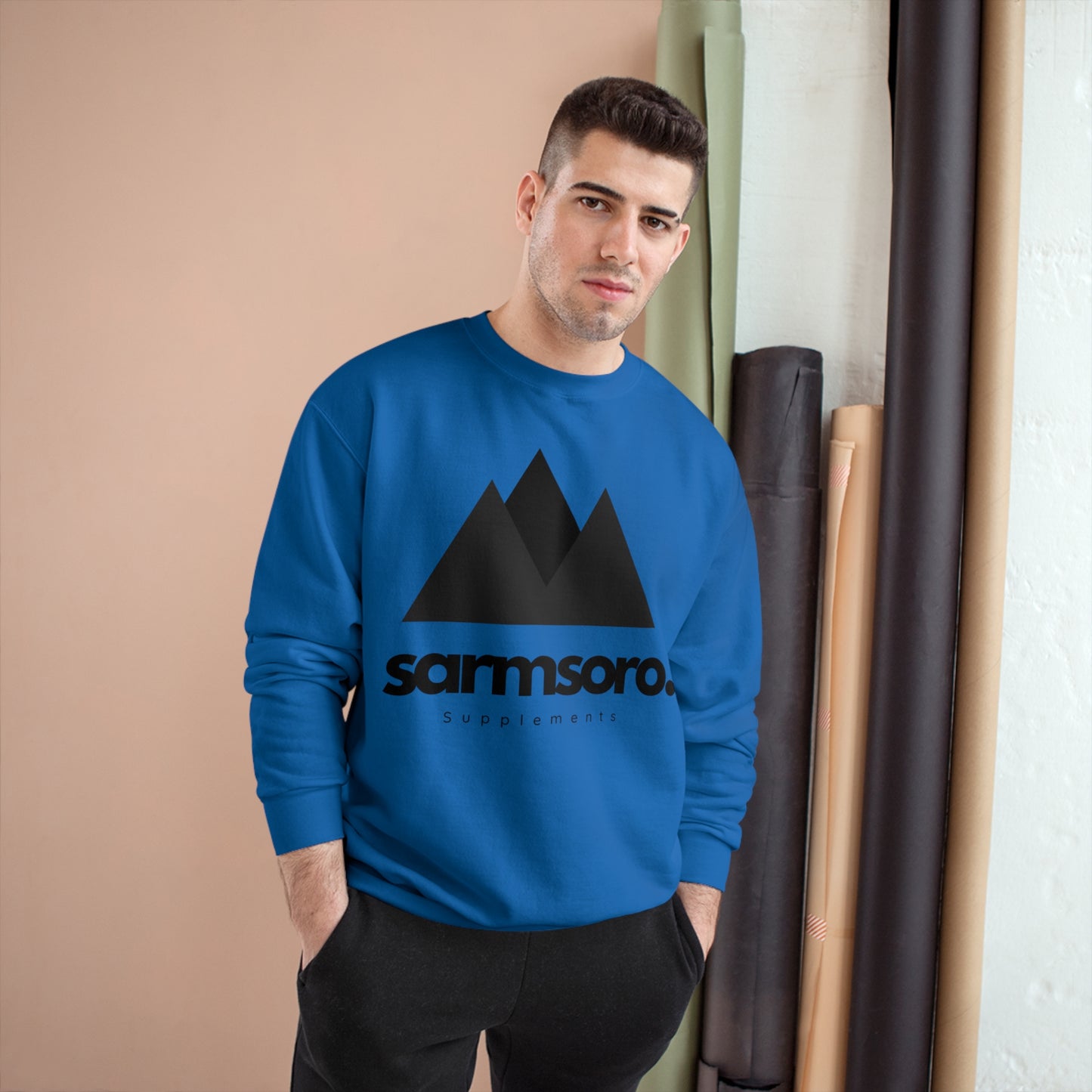 Sarmsoro Champion Sweatshirt Front Logo