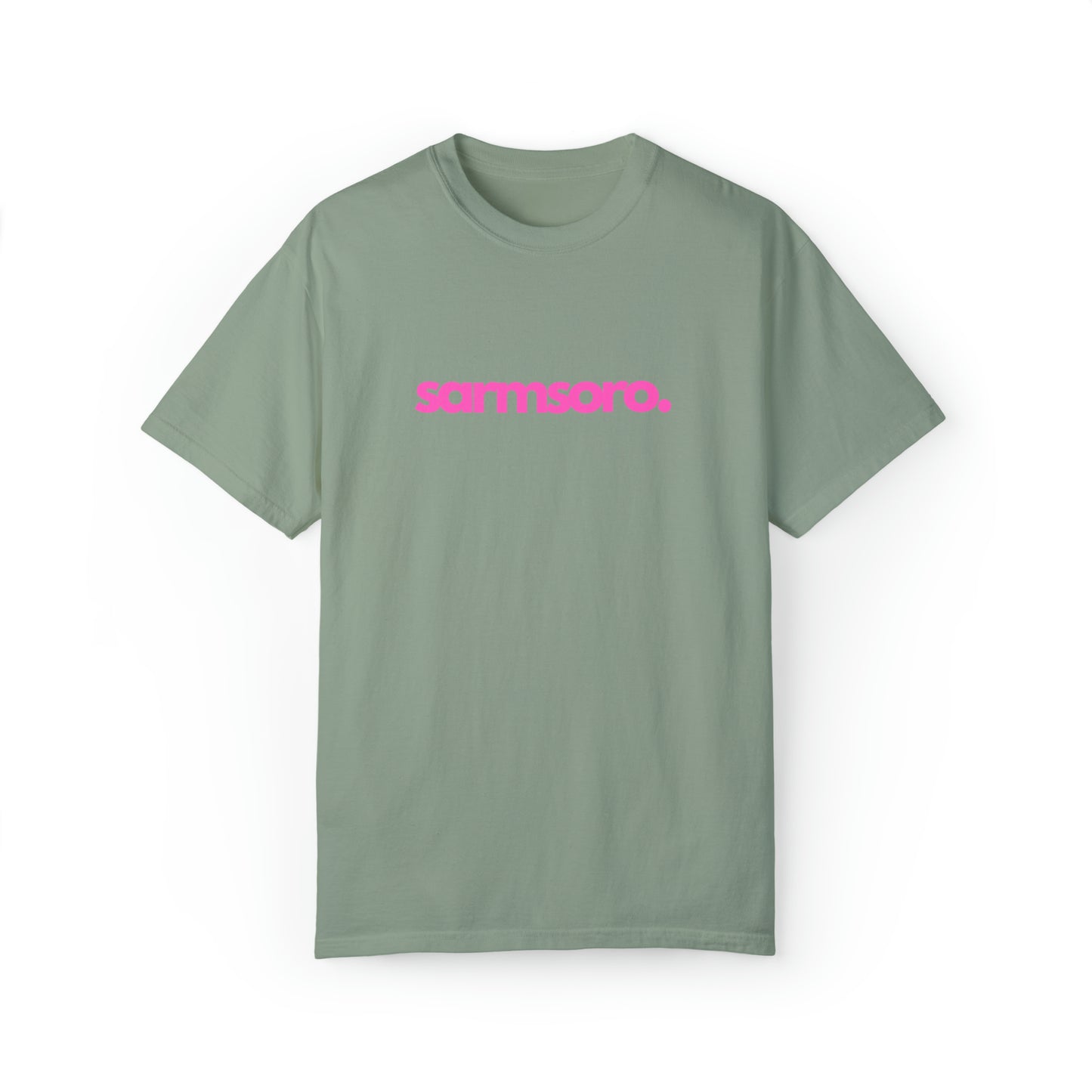 Sarmsoro Full Pink T-shirt Back Logo