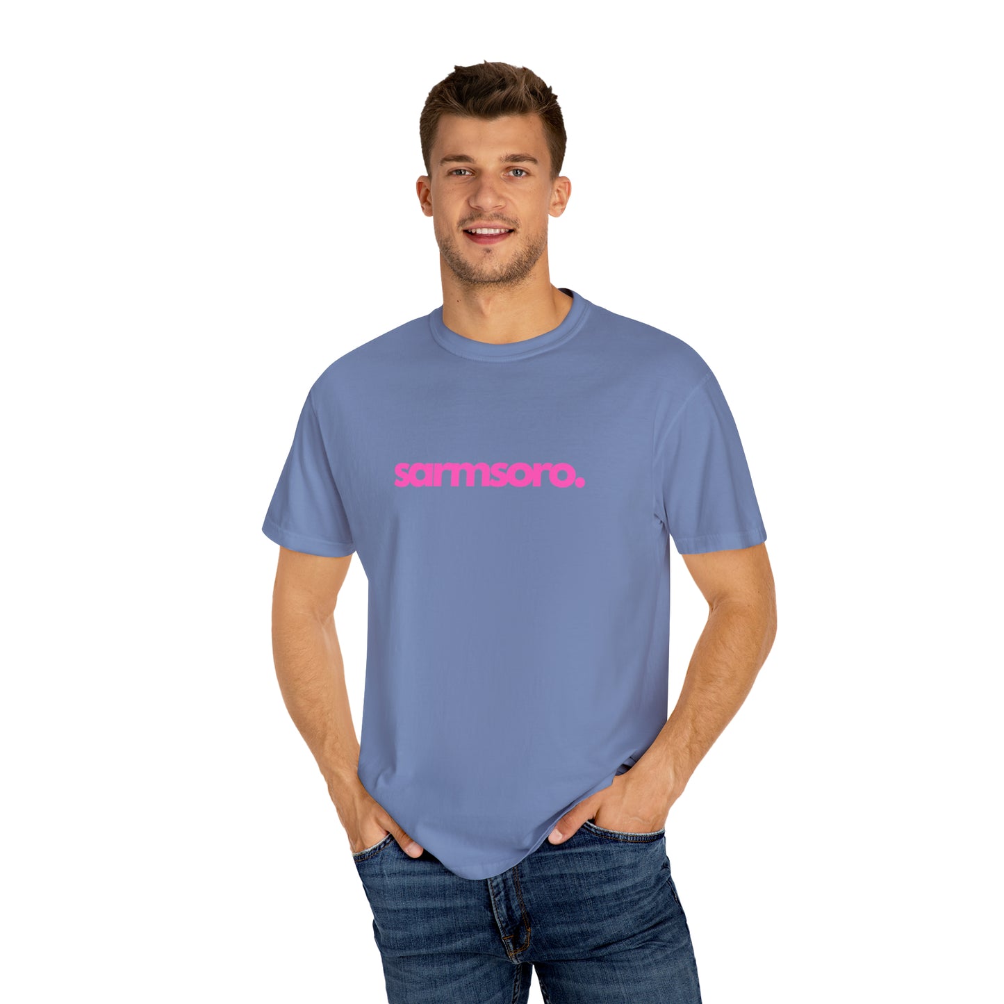 Sarmsoro Full Pink T-shirt Back Logo