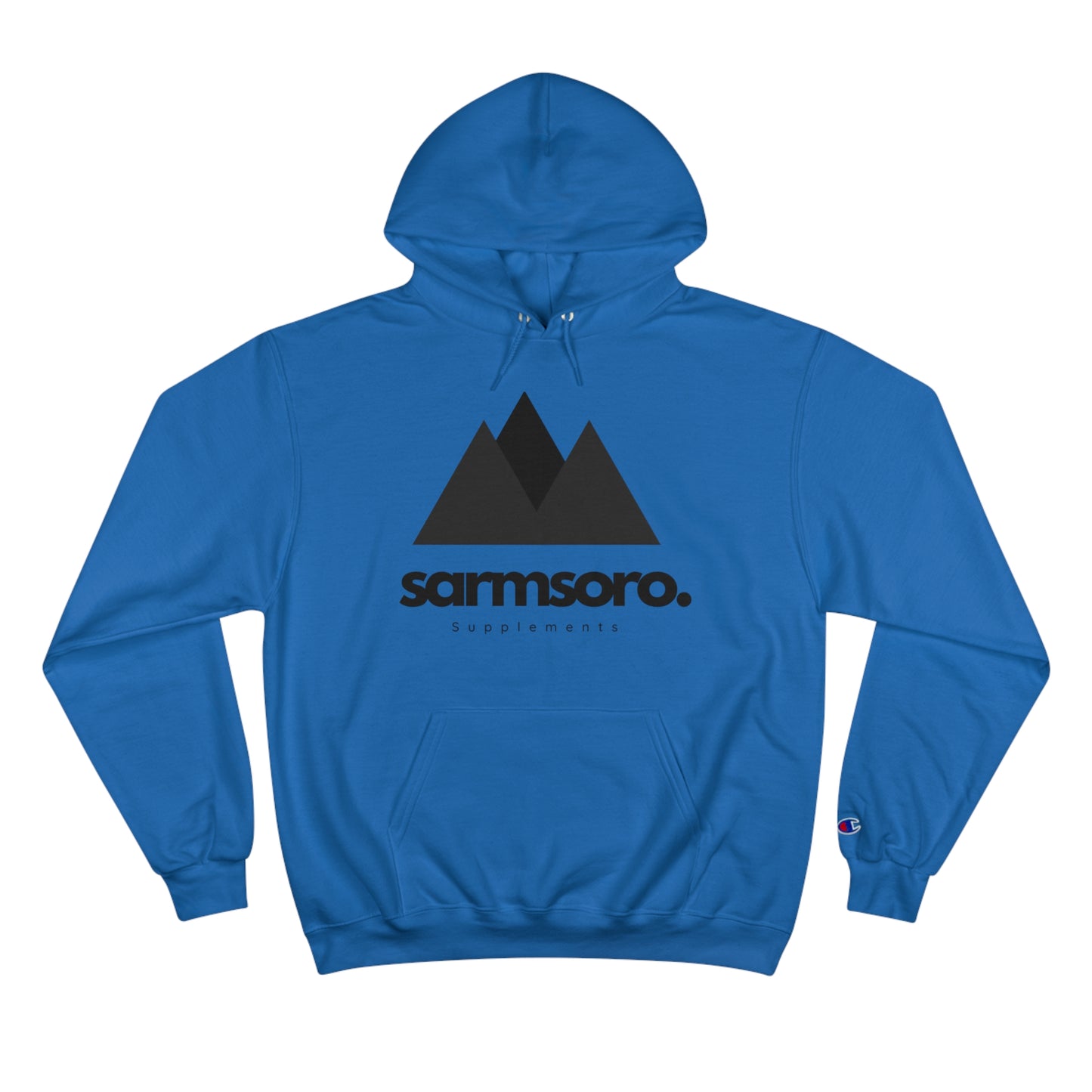 Sarmsoro. Champion Hoodie Front Logo