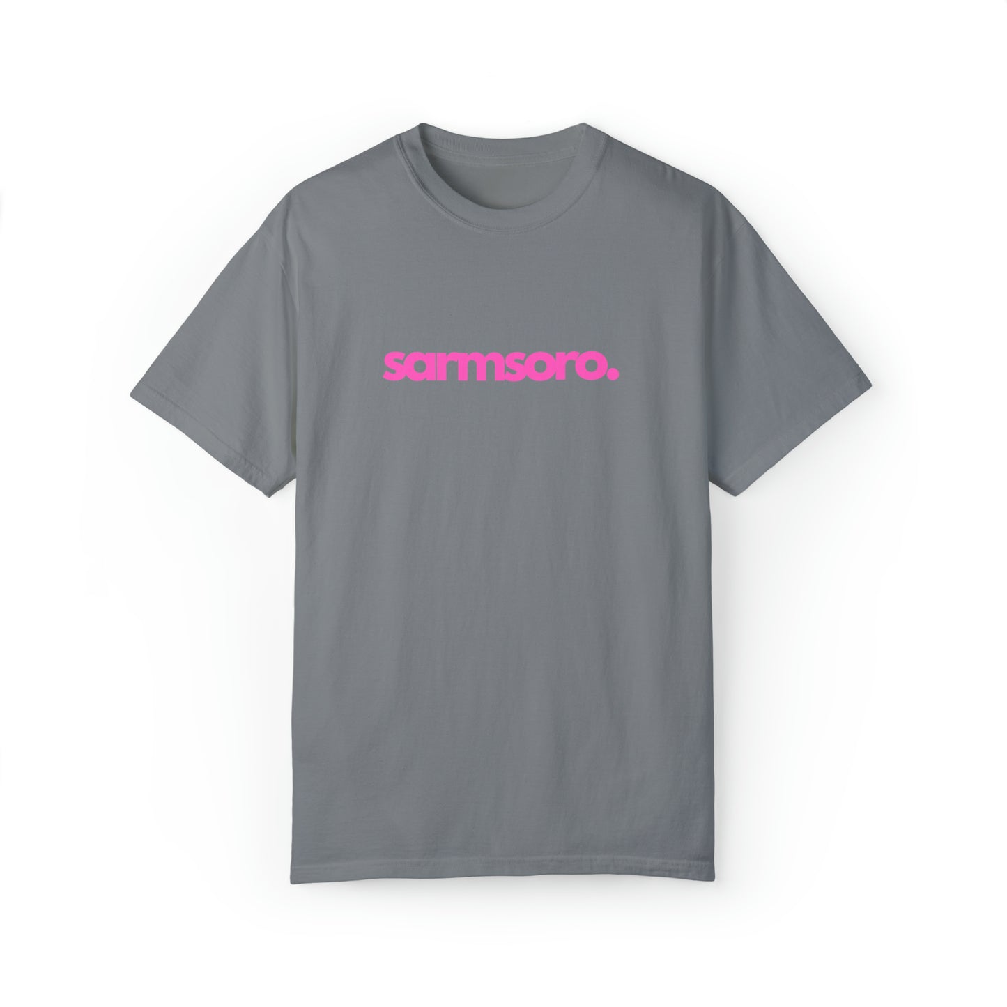 Sarmsoro Full Pink T-shirt Back Logo