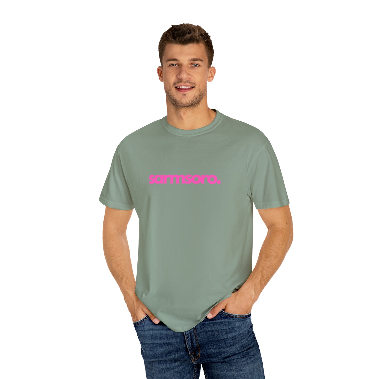 Sarmsoro Full Pink T-shirt Back Logo