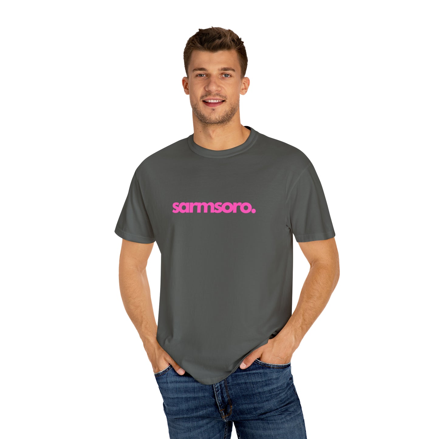 Sarmsoro Full Pink T-shirt Back Logo