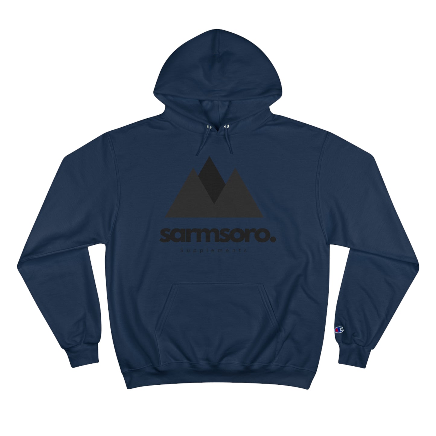 Sarmsoro. Champion Hoodie Front Logo