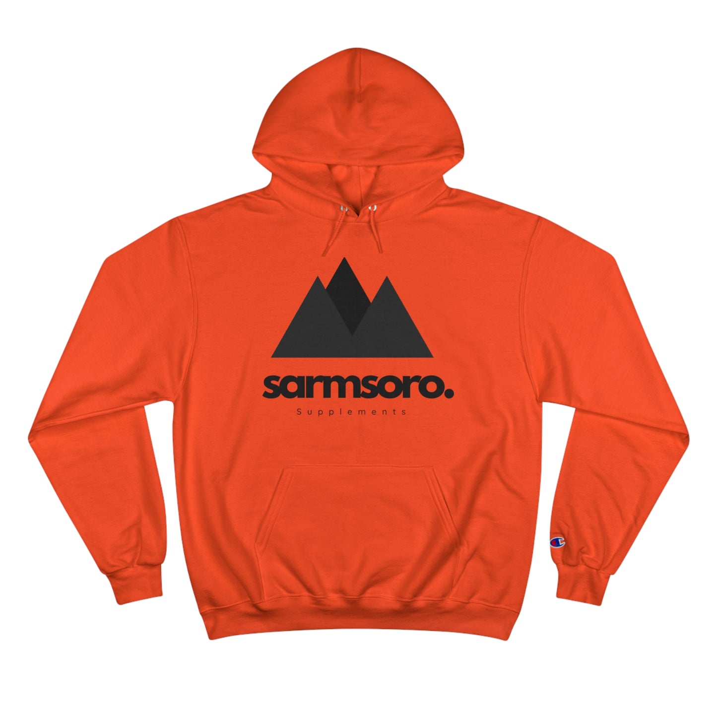 Sarmsoro. Champion Hoodie Front Logo