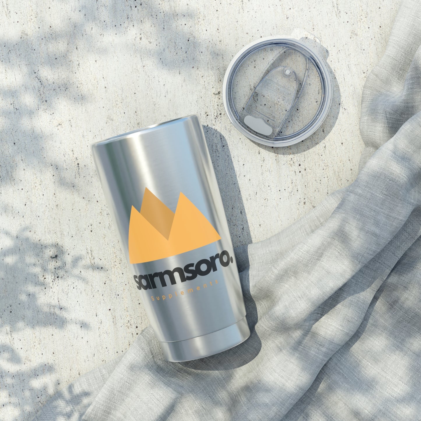 Silver 20oz Tumbler (Yellow)