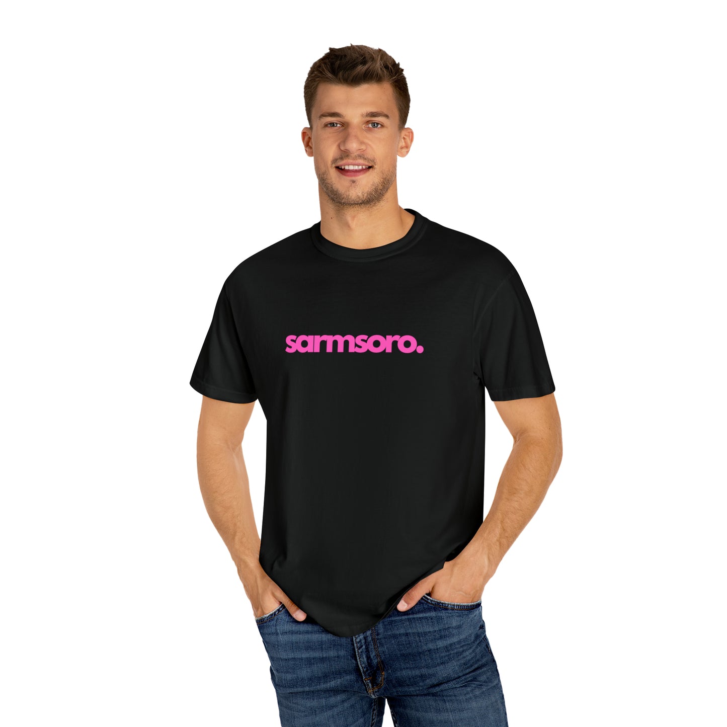 Sarmsoro Full Pink T-shirt Back Logo