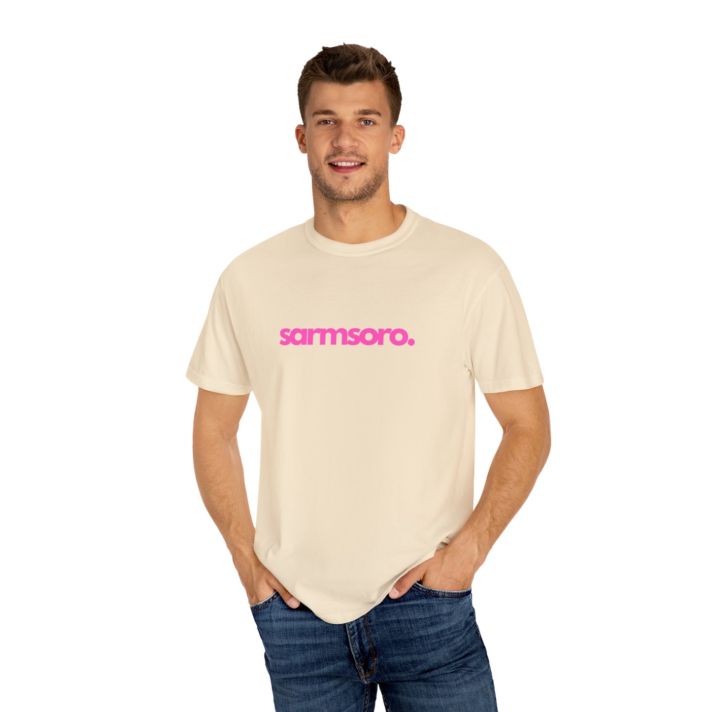 Sarmsoro Full Pink T-shirt Back Logo