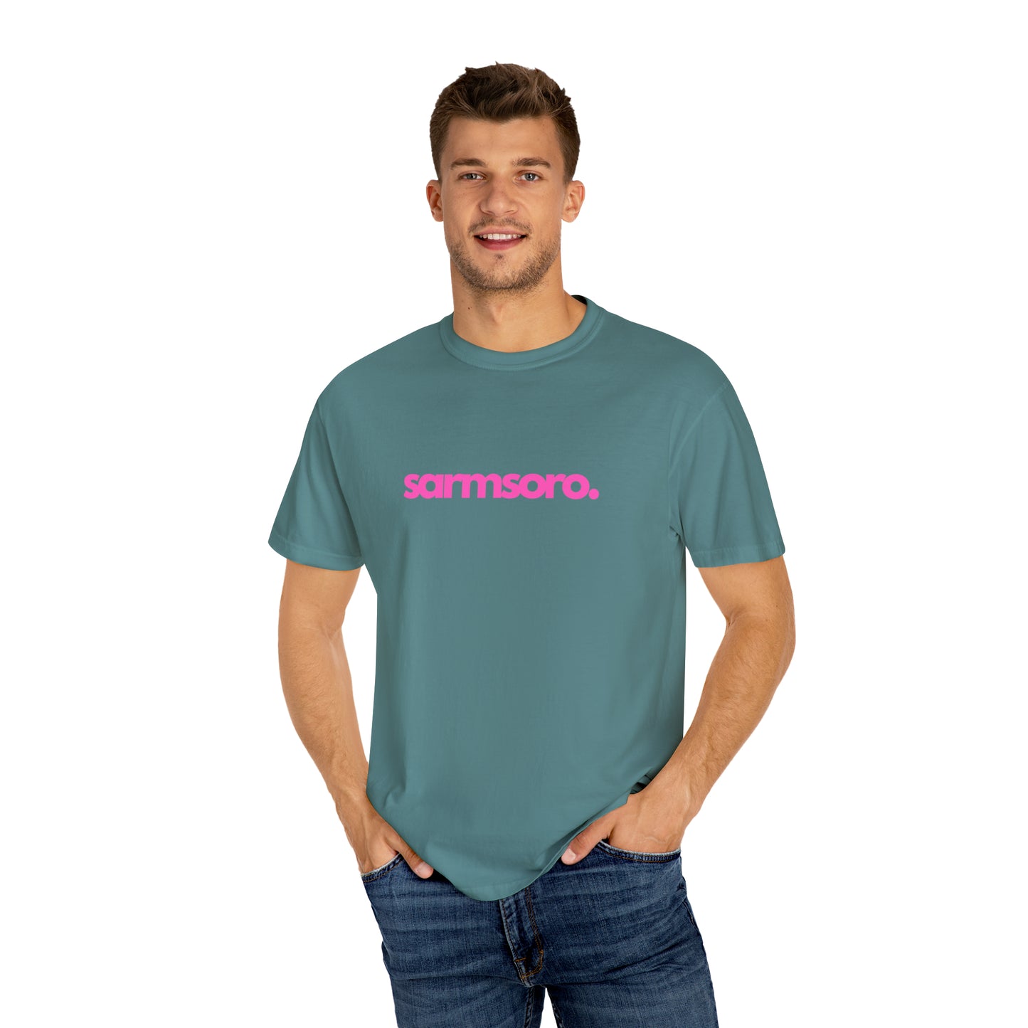 Sarmsoro Full Pink T-shirt Back Logo