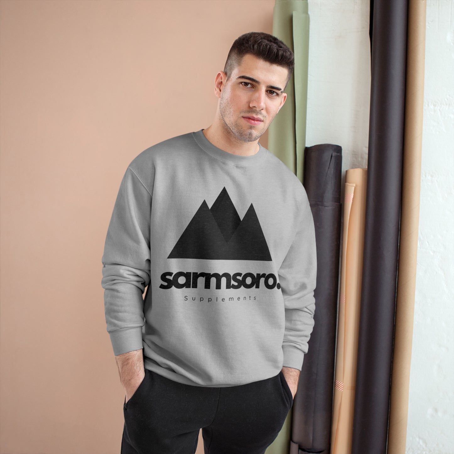 Sarmsoro Champion Sweatshirt Front Logo