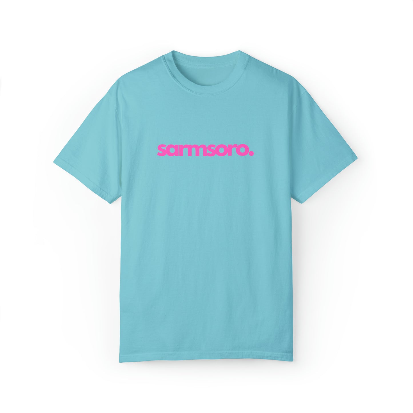 Sarmsoro Full Pink T-shirt Back Logo