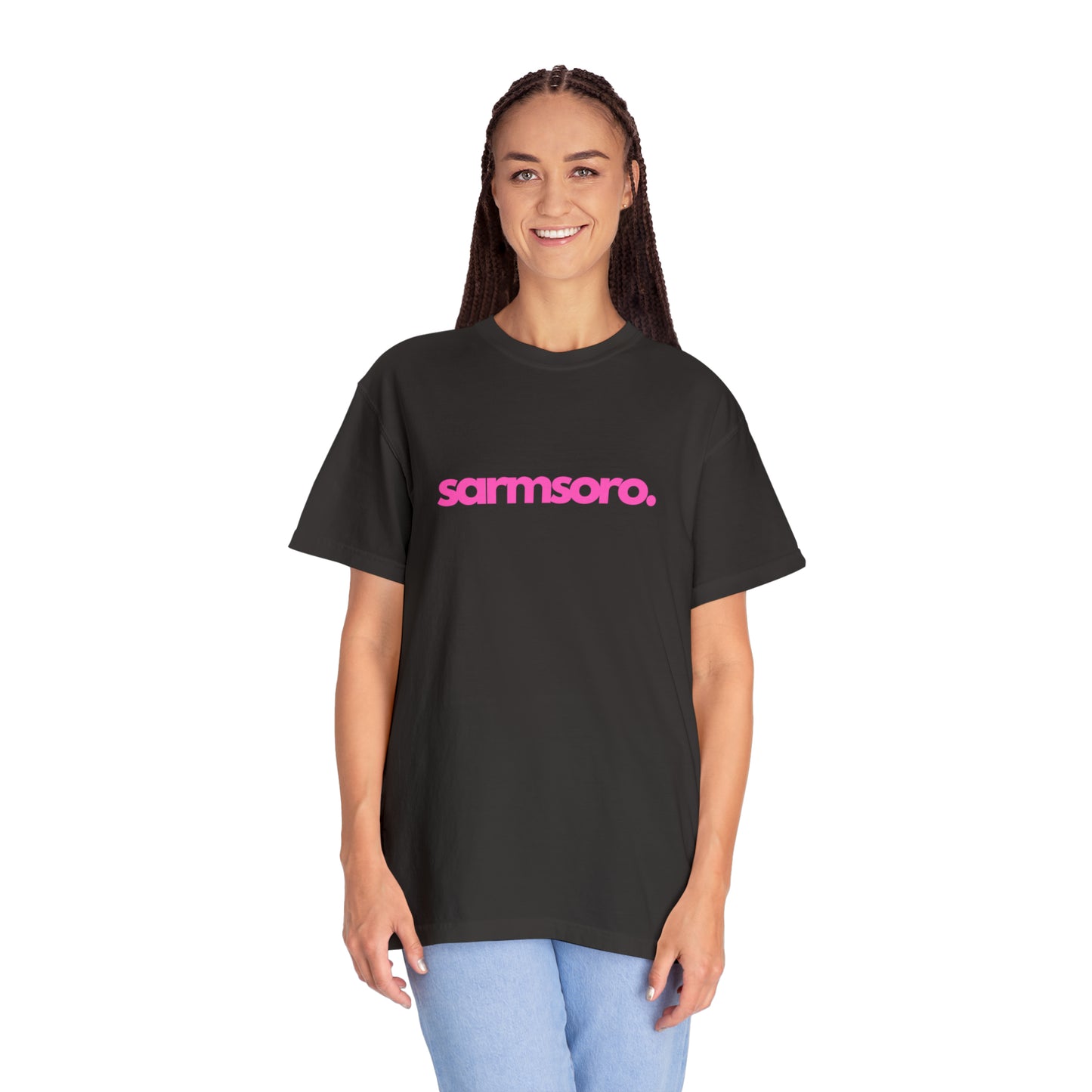 Sarmsoro Full Pink T-shirt Back Logo