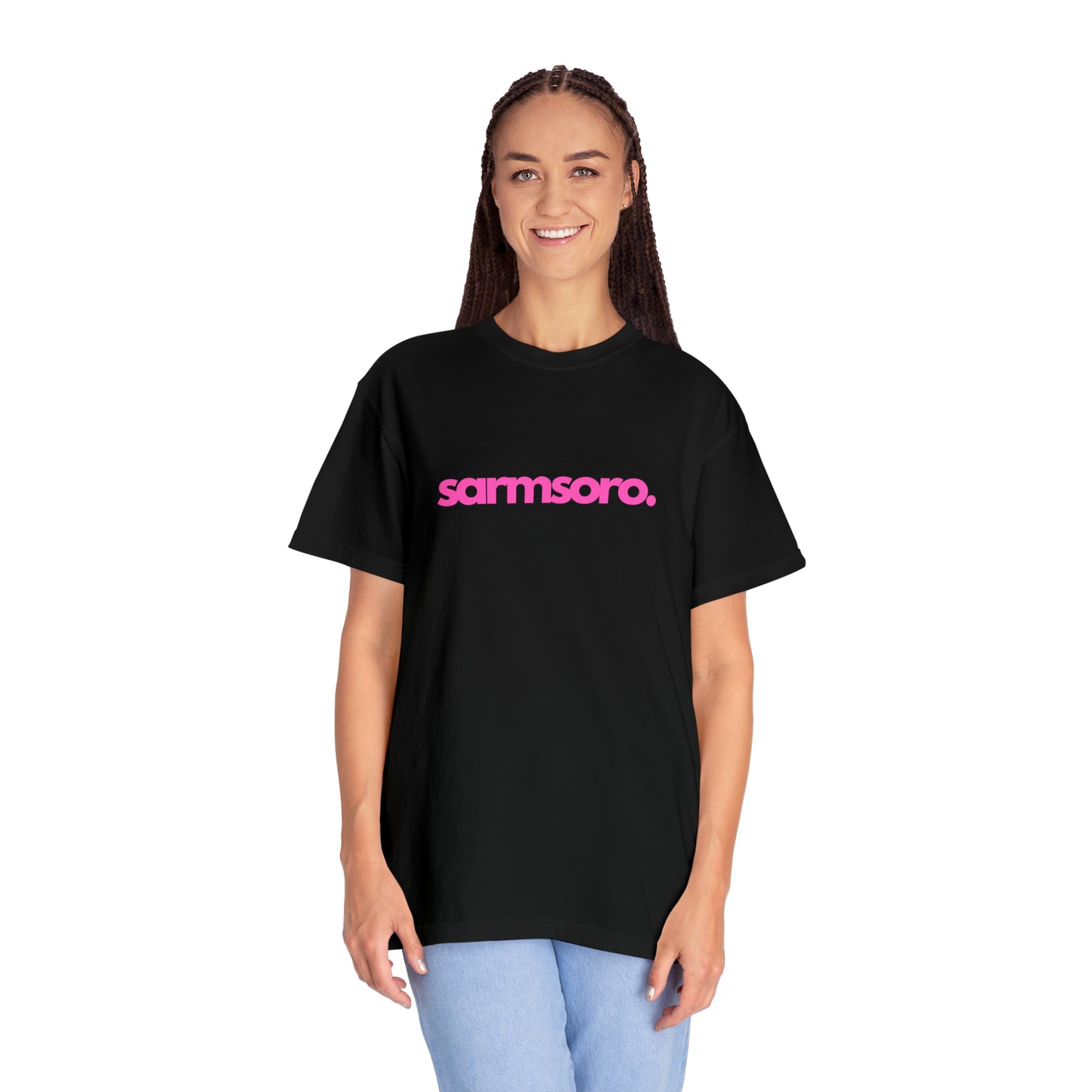 Sarmsoro Full Pink T-shirt Back Logo