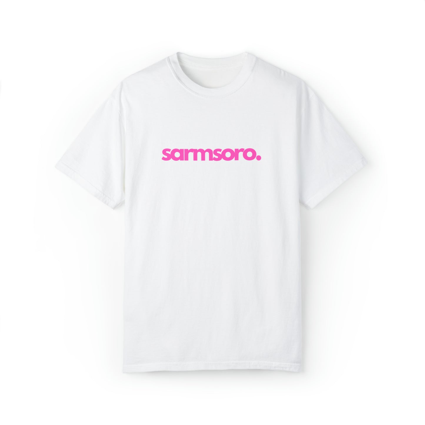 Sarmsoro Full Pink T-shirt Back Logo