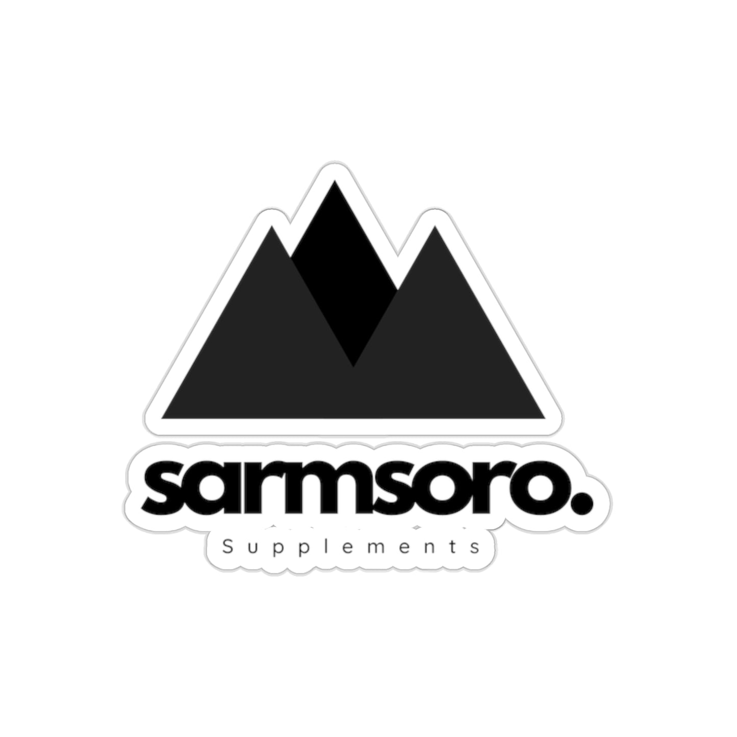 Sarmsoro Black Stickers