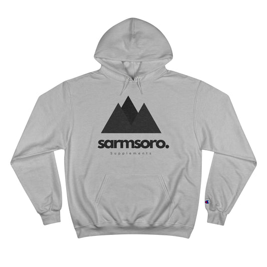 Sarmsoro. Champion Hoodie Front Logo